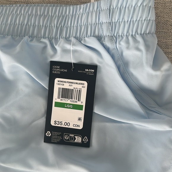 Under Armour Women's Fly-By 3" Shorts Nimbus Blue - Picture 4 of 4